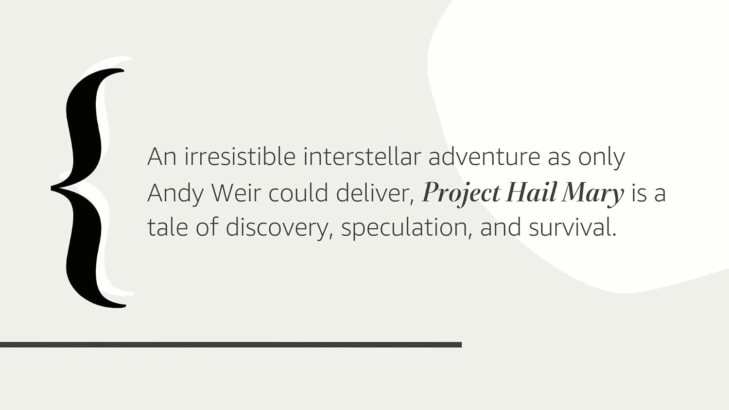 Project Hail Mary: A Novel
