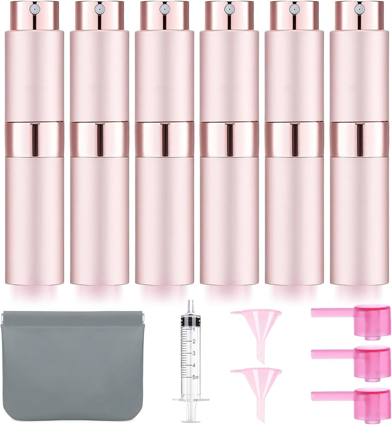 6 Pack 8ML Empty Perfume Atomizer Cologne Travel Spray Bottle