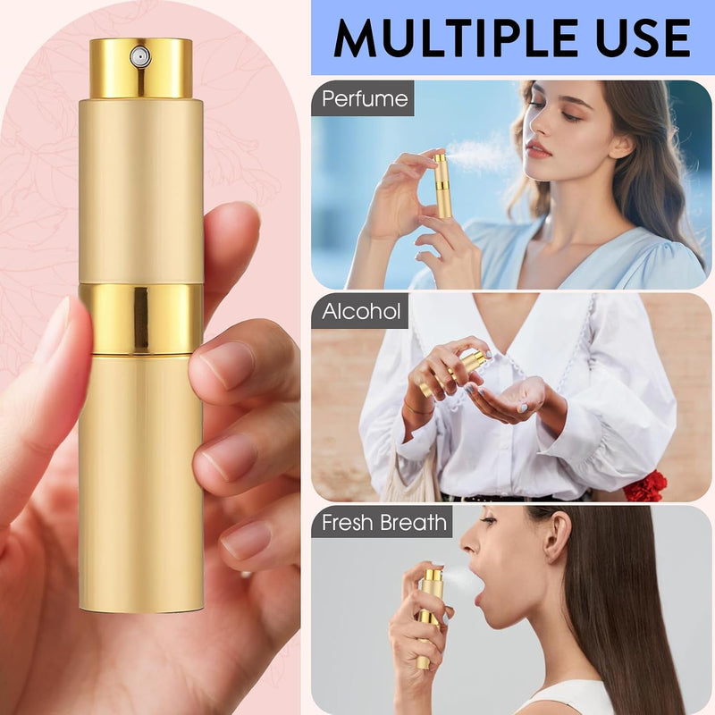6 Pack 8ML Empty Perfume Atomizer Cologne Travel Spray Bottle