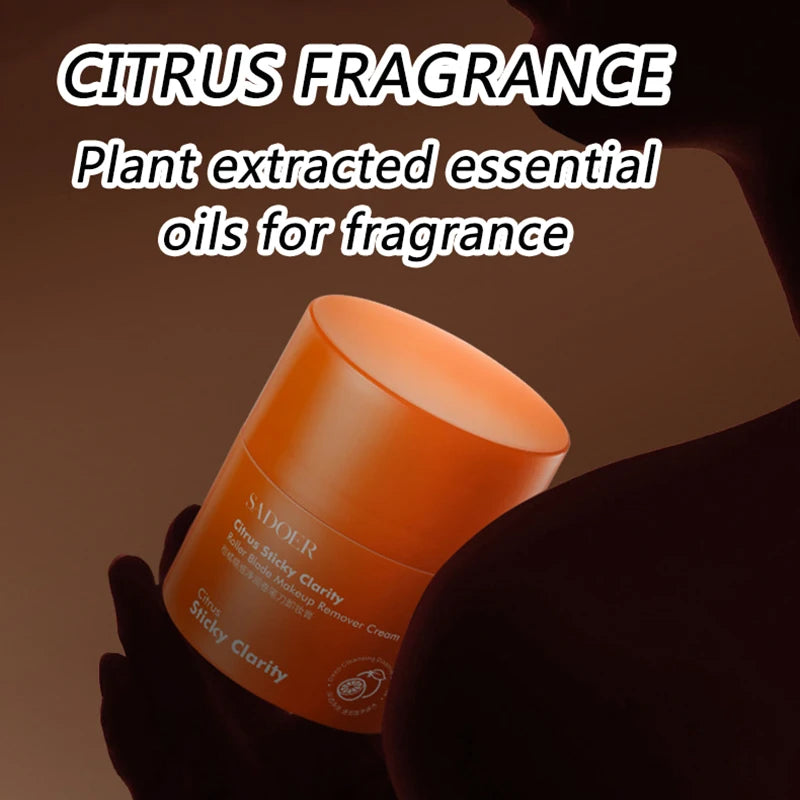 Citrus Makeup Remover Stick Facial Makeup Balm Lip Eye Large Capacity Mild Pencil Sharpener Face Cleansing Balm Cream Skin Care