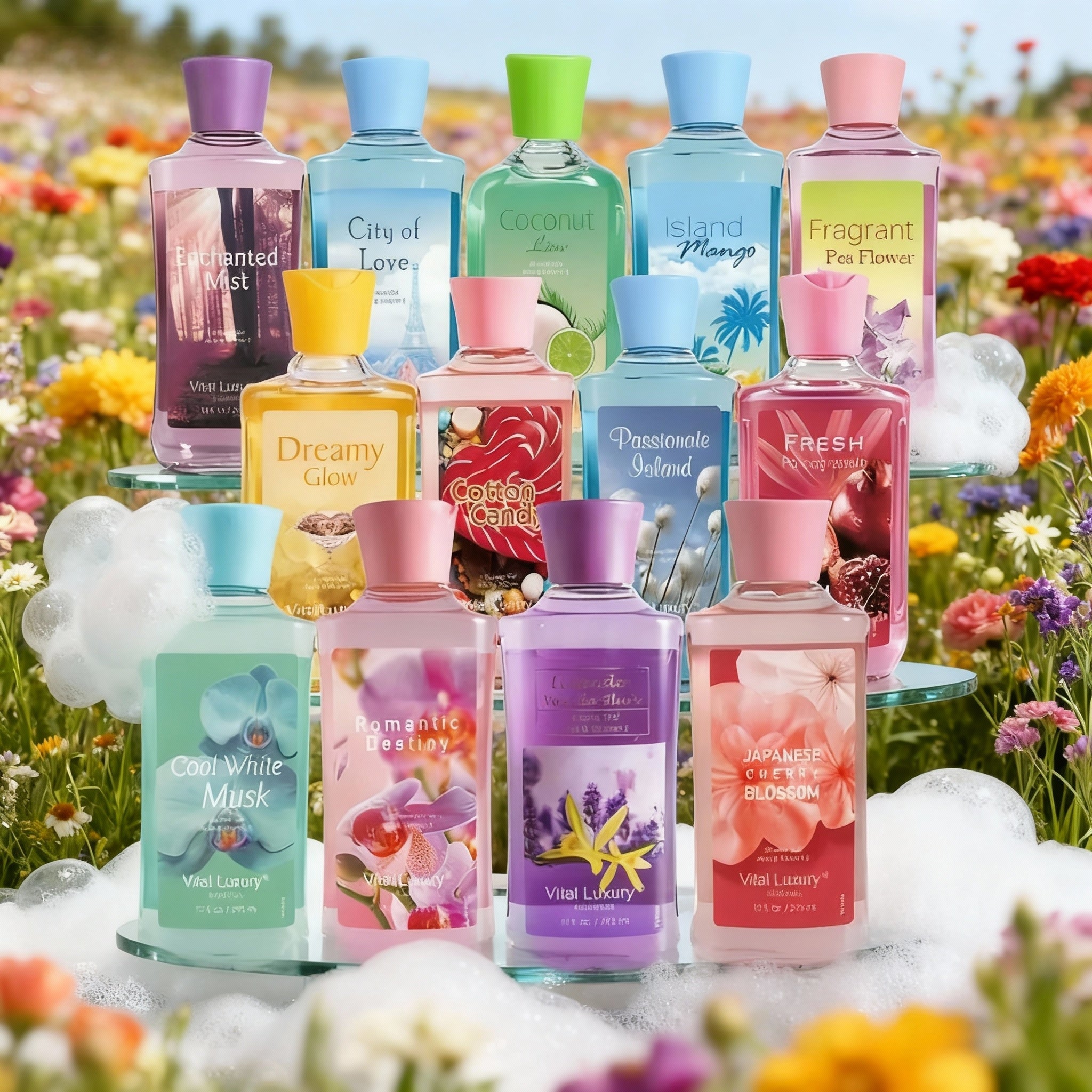 Luxurious and Nourishing Perfumed Shower Gel for Daily Refreshing Shower