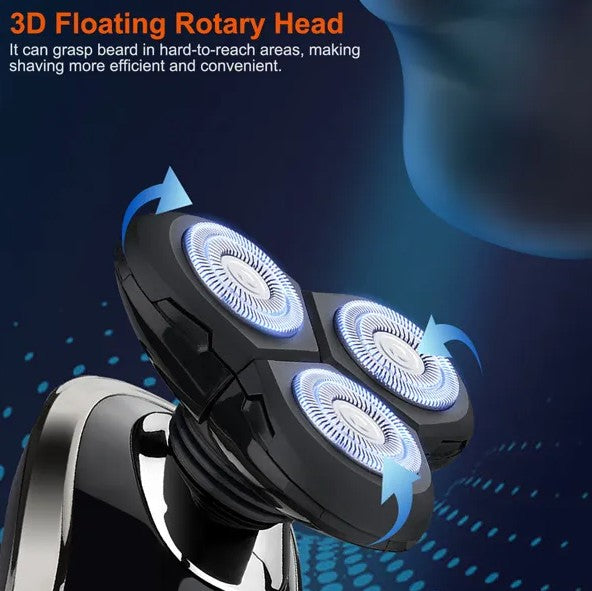 5-in-1 Electric Razor Beard Trimmer Cordless Waterproof Grooming Kit
