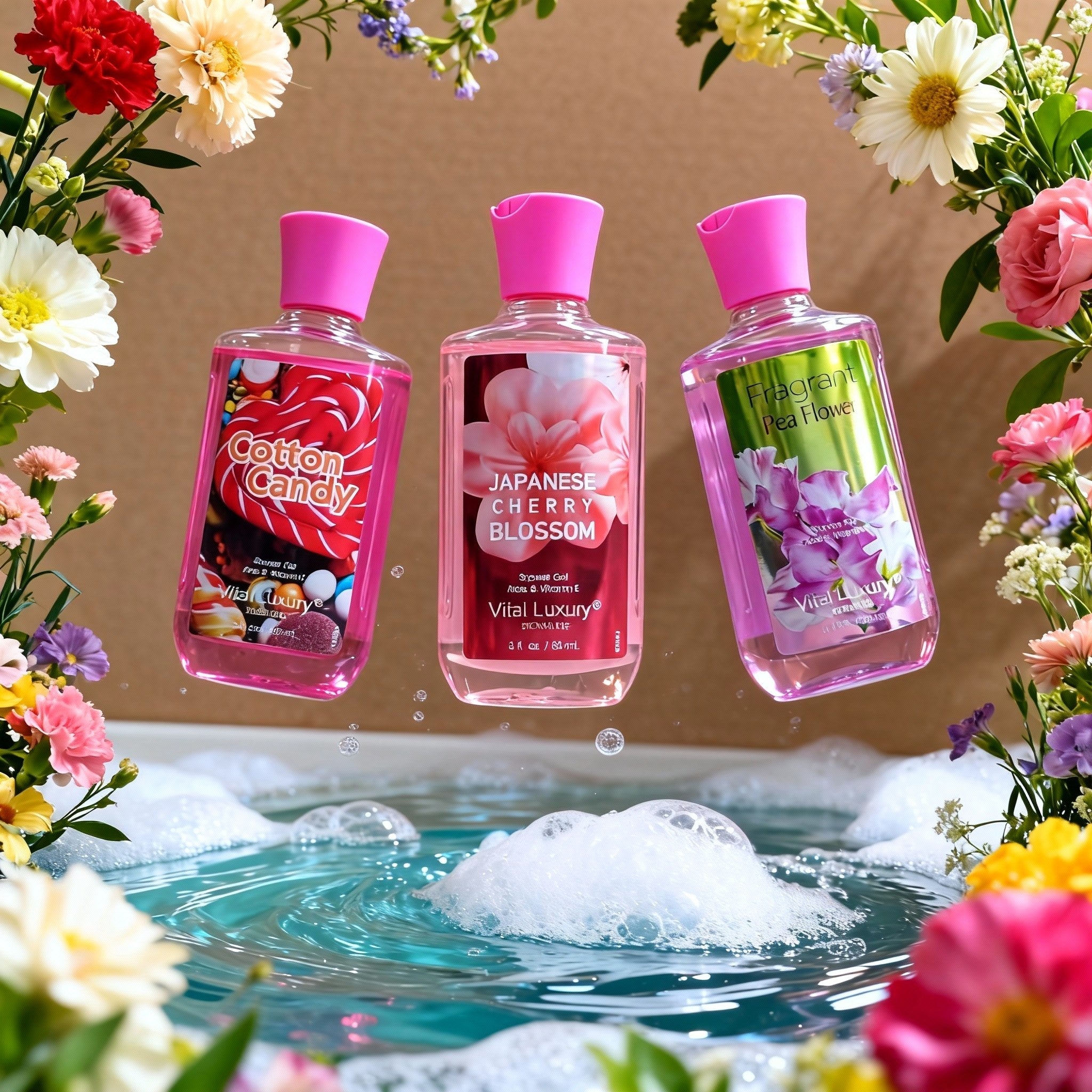 Luxurious and Nourishing Perfumed Shower Gel for Daily Refreshing Shower
